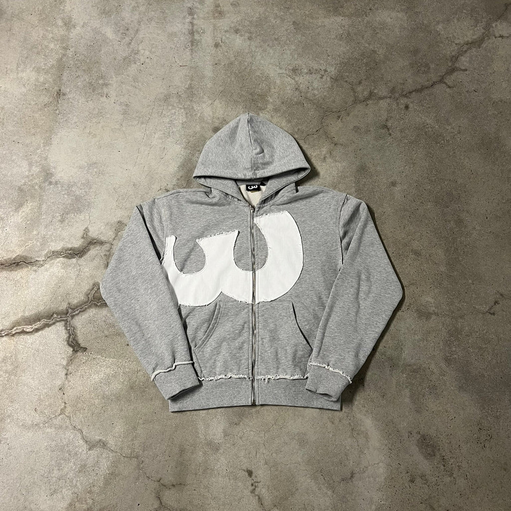 SEEN ZIP HOODIE (GREY)